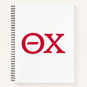 Theta Chi Fraternity Greek Letters Notebook