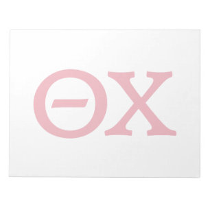 Theta Chi Fraternity Greek Letters Notepad