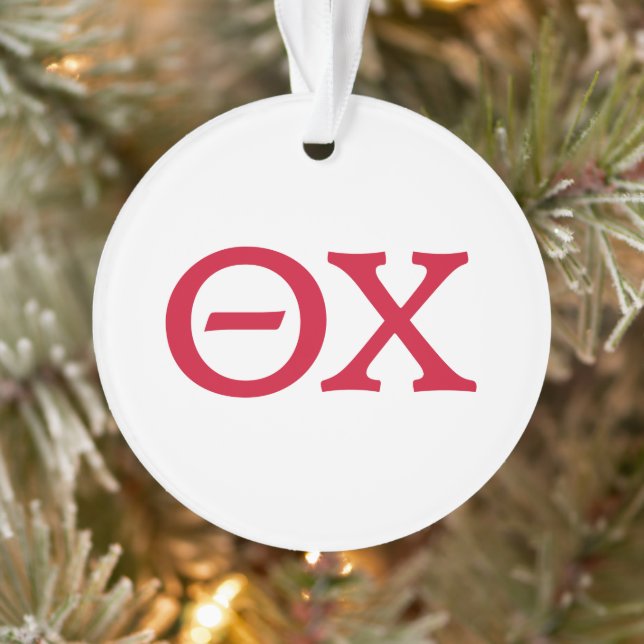 Theta Chi Fraternity Greek Letters Ornament (Tree)