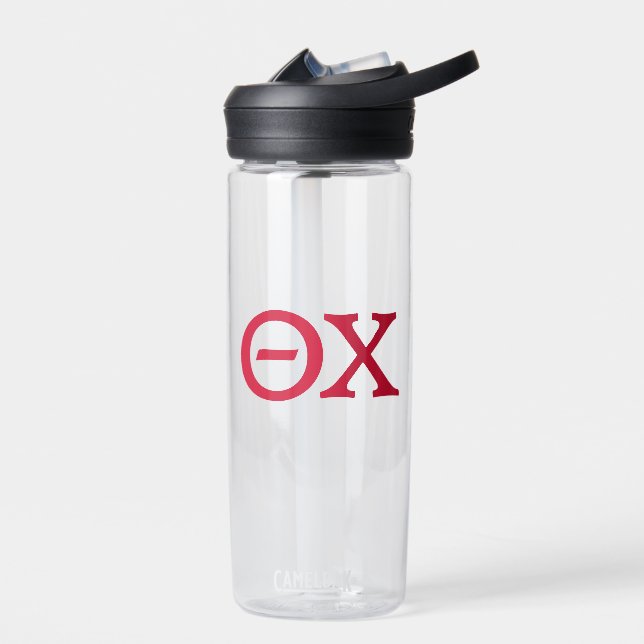 Theta Chi Fraternity Greek Letters Water Bottle (Left)
