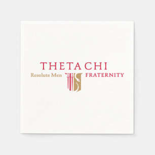 Theta Chi Fraternity Horizontal Emblem Napkins