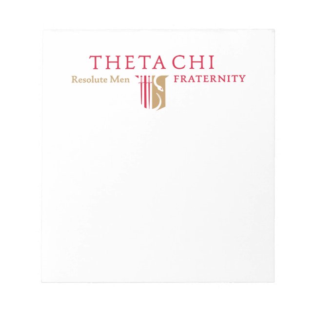 Theta Chi Fraternity Horizontal Emblem Notepad (Front)