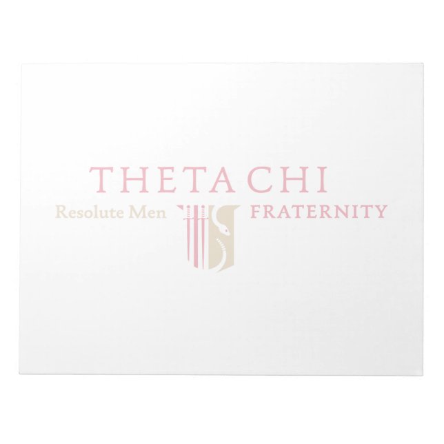 Theta Chi Fraternity Horizontal Emblem Notepad (Front)