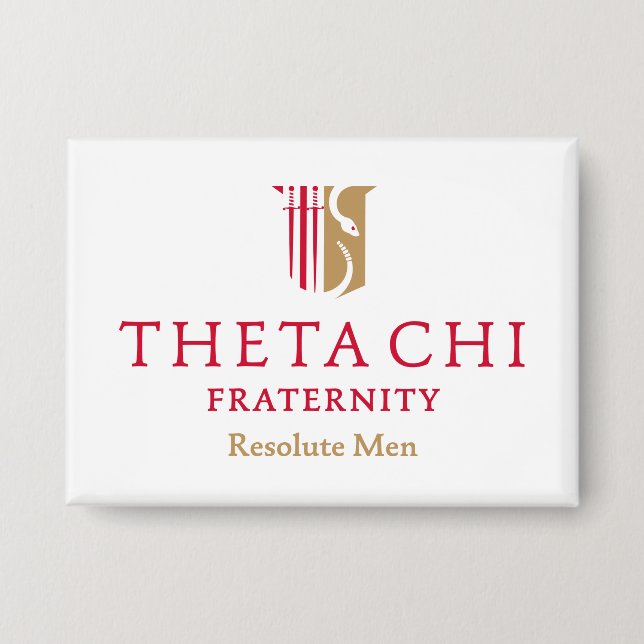 Theta Chi Fraternity Official Emblem Button (Front)