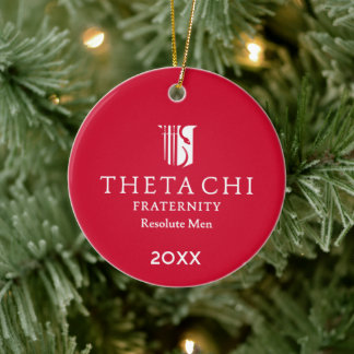 Theta Chi Fraternity Official Emblem Ceramic Ornament