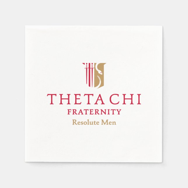 Theta Chi Fraternity Official Emblem Napkins (Front)