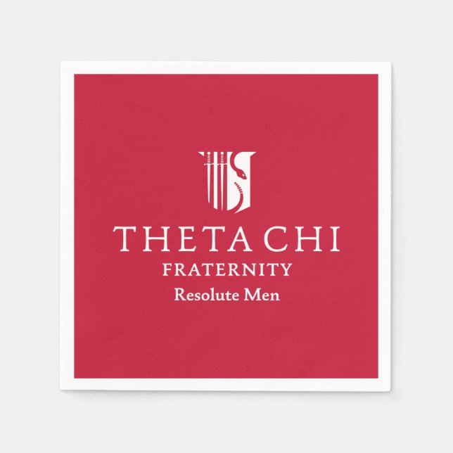 Theta Chi Fraternity Official Emblem Napkins (Front)