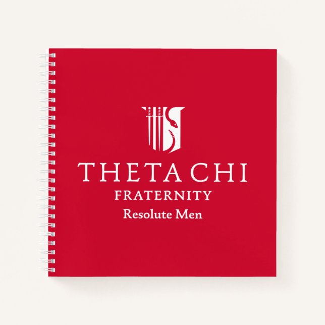 Theta Chi Fraternity Official Emblem Notebook (Front)