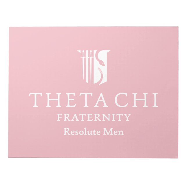 Theta Chi Fraternity Official Emblem Notepad (Front)