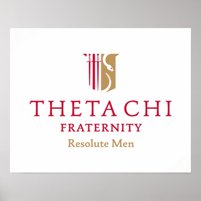 Theta Chi Fraternity Official Emblem Poster (Front)