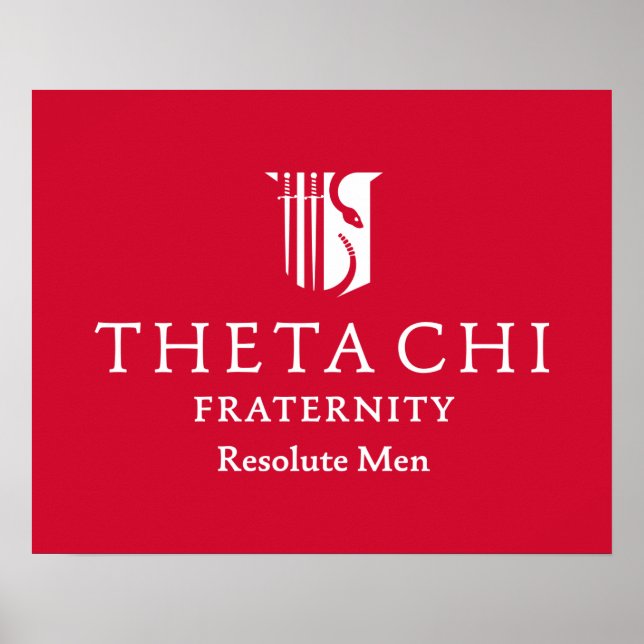 Theta Chi Fraternity Official Emblem Poster (Front)
