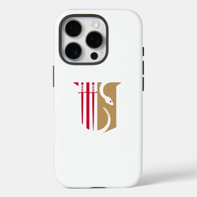 Theta Chi Fraternity Shield Swords & Serpent Case-Mate iPhone Case (Back)