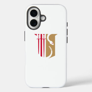 Theta Chi Fraternity Shield Swords & Serpent iPhone 16 Case