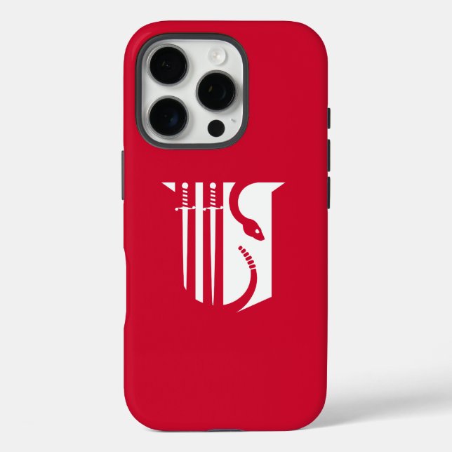 Theta Chi Fraternity Shield Swords & Serpent Case-Mate iPhone Case (Back)