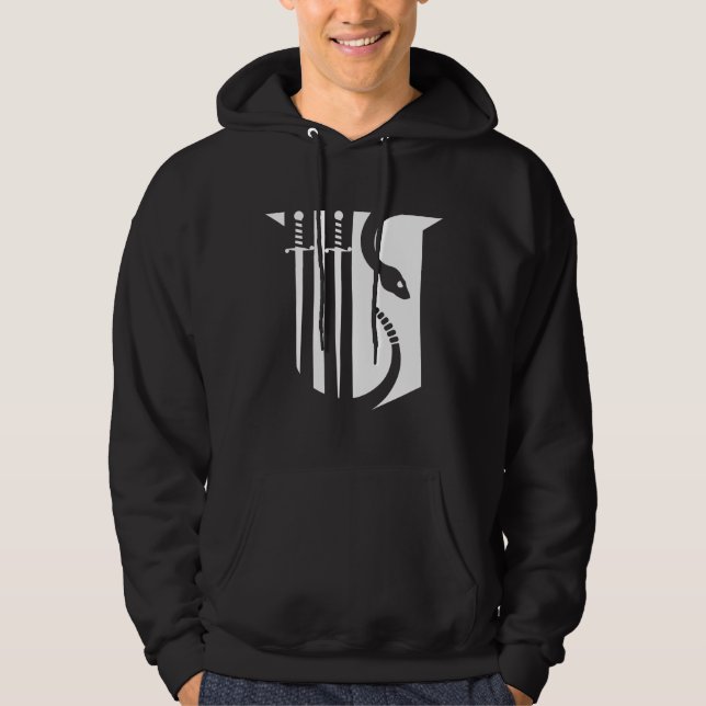 Theta Chi Fraternity Shield Swords & Serpent Hoodie (Front)
