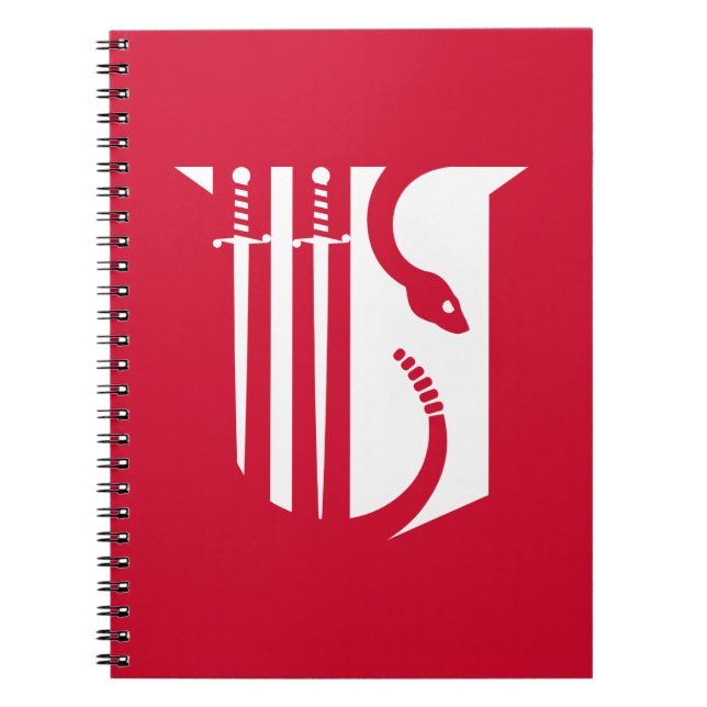 Theta Chi Fraternity Shield Swords & Serpent Notebook (Front)