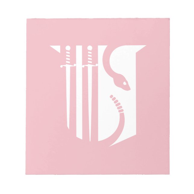 Theta Chi Fraternity Shield Swords & Serpent Notepad (Front)