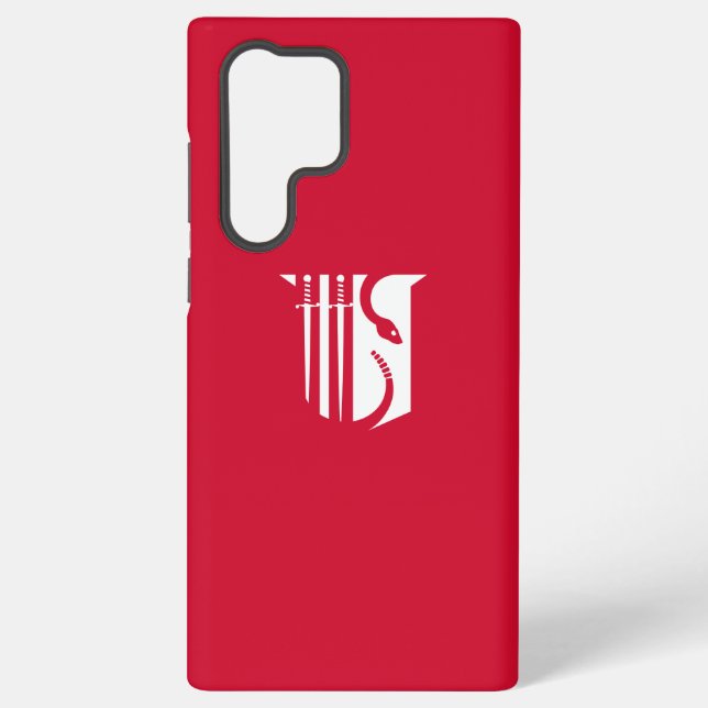 Theta Chi Fraternity Shield Swords & Serpent Samsung Galaxy Case (Back)