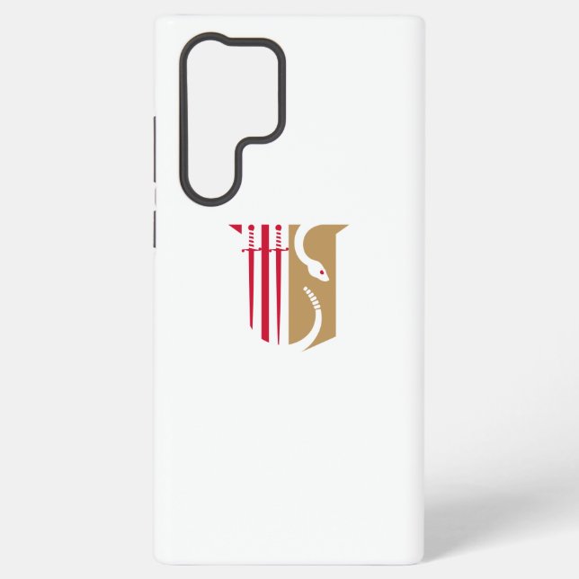 Theta Chi Fraternity Shield Swords & Serpent Samsung Galaxy Case (Back)