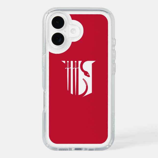 Theta Chi Fraternity Shield Swords & Serpent Speck iPhone Case (Front)