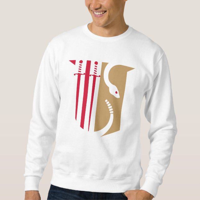 Theta Chi Fraternity Shield Swords & Serpent Sweatshirt (Front)