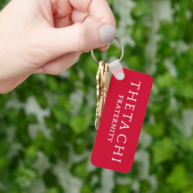 Theta Chi Fraternity Wordmark Keychain (Hand)
