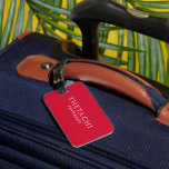 Theta Chi Fraternity Wordmark Luggage Tag<br><div class="desc">This distinguished design proudly presents the official wordmark of the Theta Chi Fraternity. The bold text "THETA CHI" is prominently displayed, creating a strong and recognizable symbol for the organization. Below the main wordmark, the word "FRATERNITY" is clearly presented in an assertive, all-caps style. This classic emblem embodies the enduring...</div>