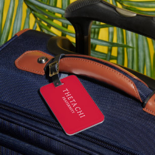 Theta Chi Fraternity Wordmark Luggage Tag