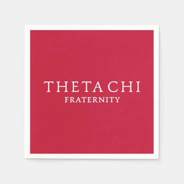 Theta Chi Fraternity Wordmark Napkins (Front)