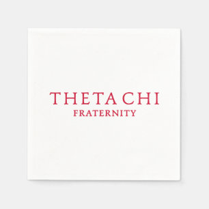 Theta Chi Fraternity Wordmark Napkins