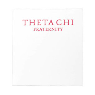 Theta Chi Fraternity Wordmark Notepad