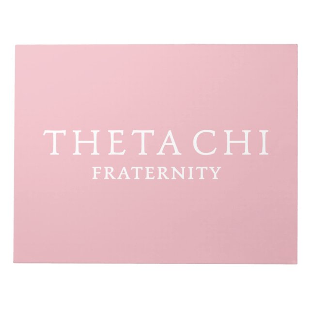 Theta Chi Fraternity Wordmark Notepad (Front)