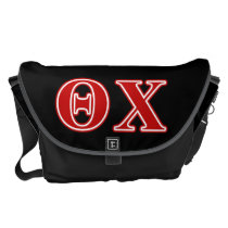 Theta Chi Red Letters Messenger Bag