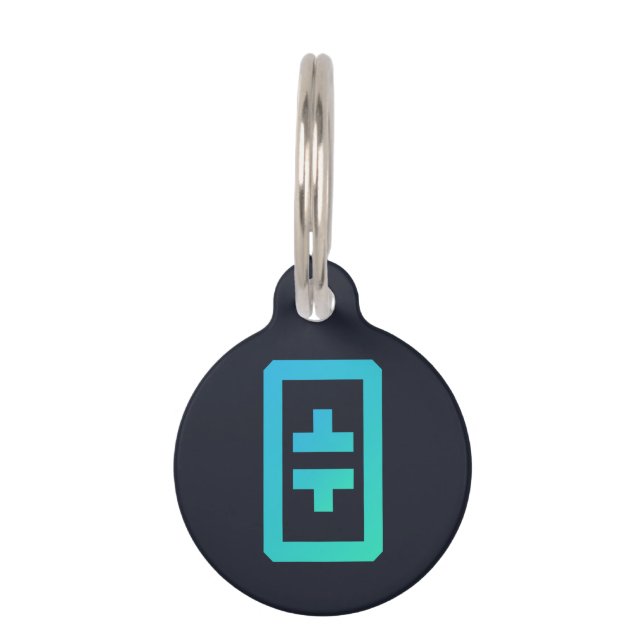 Theta Pet ID Tag (Front)