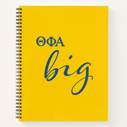 Theta Phi Alpha Big Script Notebook