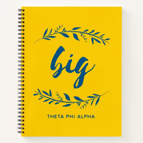 Theta Phi Alpha Big Wreath Notebook