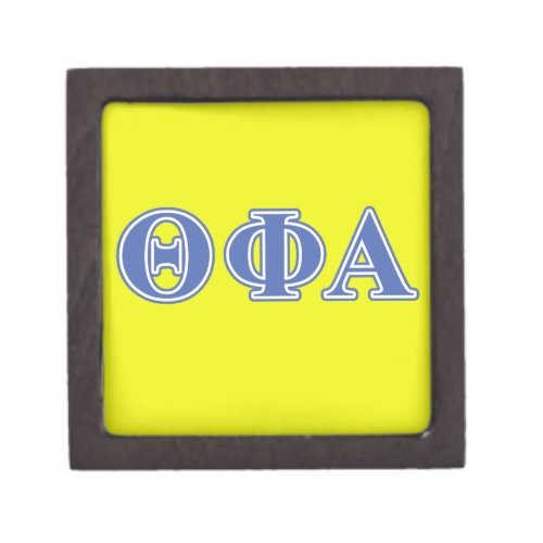 Theta Phi Alpha Blue Letters Jewelry Box