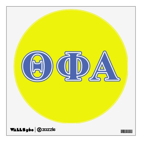 Theta Phi Alpha Blue Letters Wall Sticker