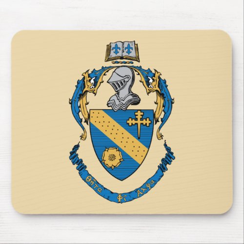 Theta Phi Alpha Coat of Arms Mouse Pad