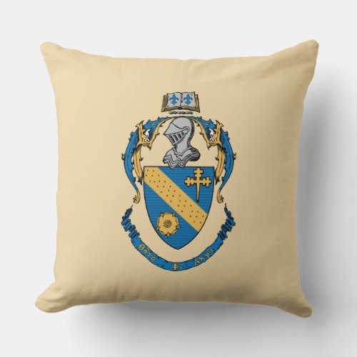Theta Phi Alpha Coat of Arms Throw Pillow