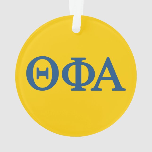 Theta Phi Alpha Lil Big Logo Ornament (Back)