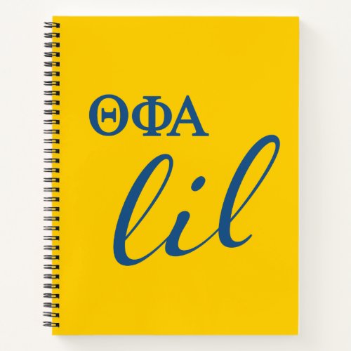 Theta Phi Alpha Lil Script Notebook