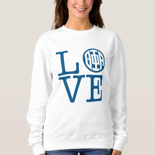 Theta Phi Alpha Love Sweatshirt