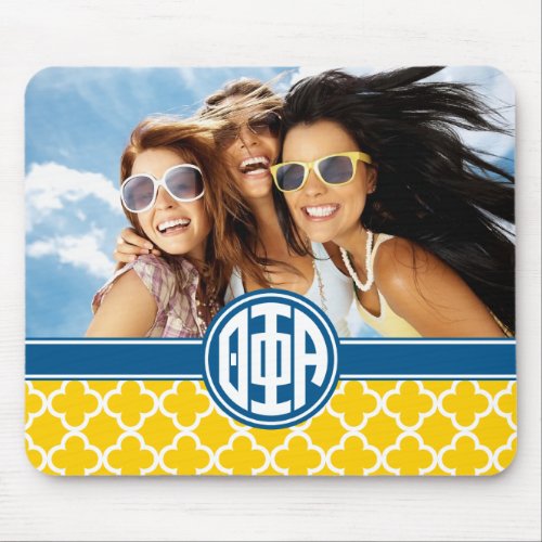 Theta Phi Alpha  Monogram and Photo Mouse Pad