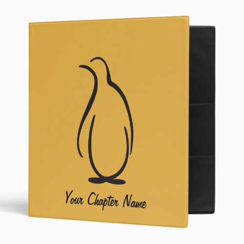 Theta Phi Alpha Penguin Logo Binder