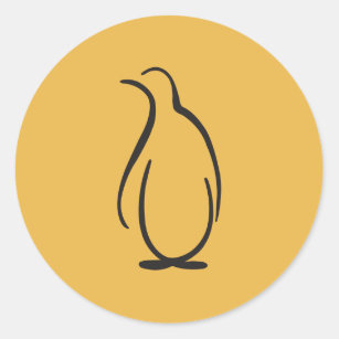 Theta Phi Alpha Penguin Logo Classic Round Sticker