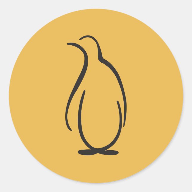 Theta Phi Alpha Penguin Logo Classic Round Sticker (Front)