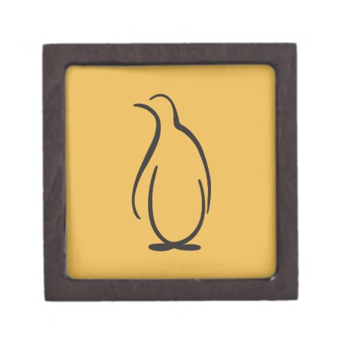 Theta Phi Alpha Penguin Logo Jewelry Box