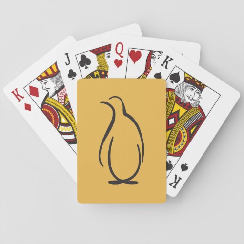 Theta Phi Alpha Penguin Logo Poker Cards