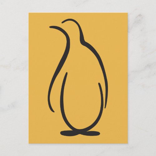 Theta Phi Alpha Penguin Logo Postcard